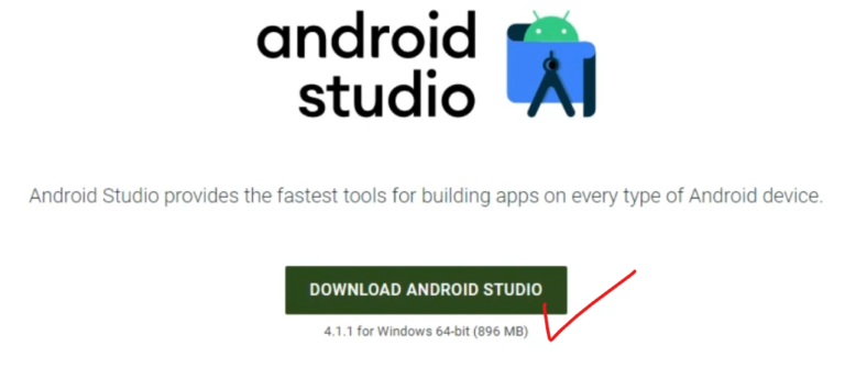 Figure 2: Android Studio Download