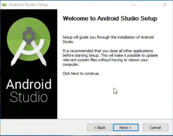 Figure 4: Android Studio Installation Setup Wizard
