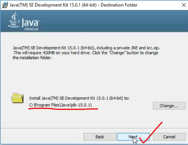 Figure 5: Java Installation setup wizard
