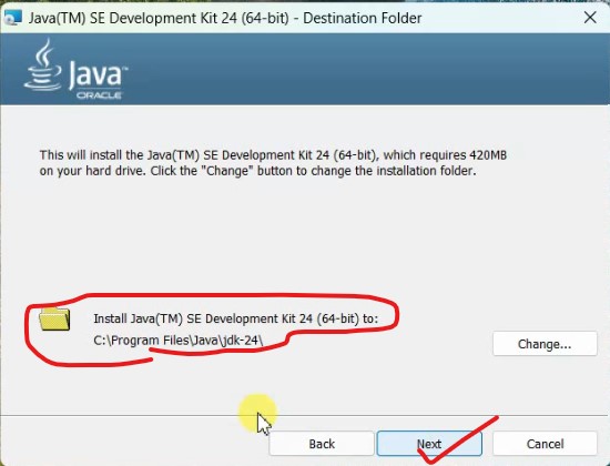 Figure 5: Java Installation setup wizard