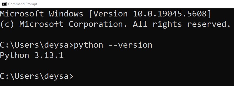 Figure 2: Python Installation Wizard