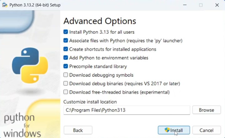 Figure 6: Python Installation — Setup was successful