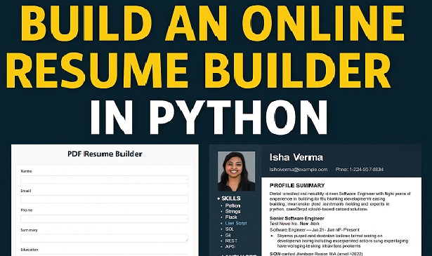 Build a professional resume instantly with Flask
