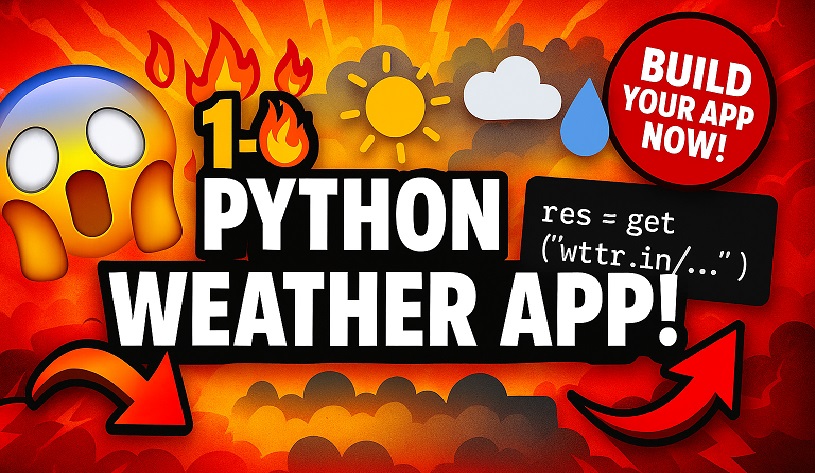 Build a Python Weather Report by City app